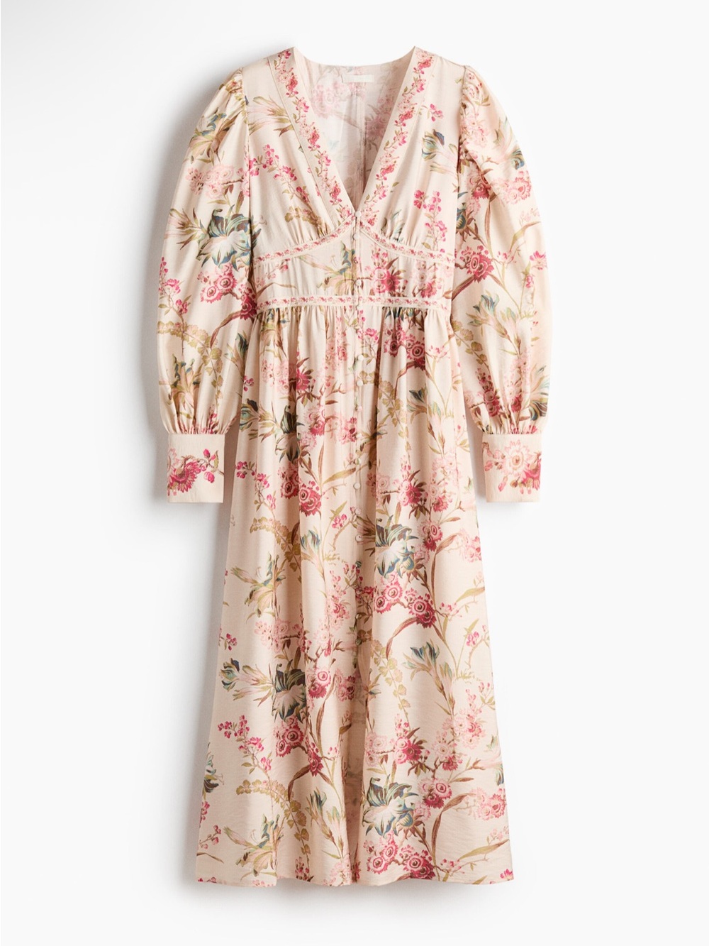 H&M Button Front Viscose -Blend Dress